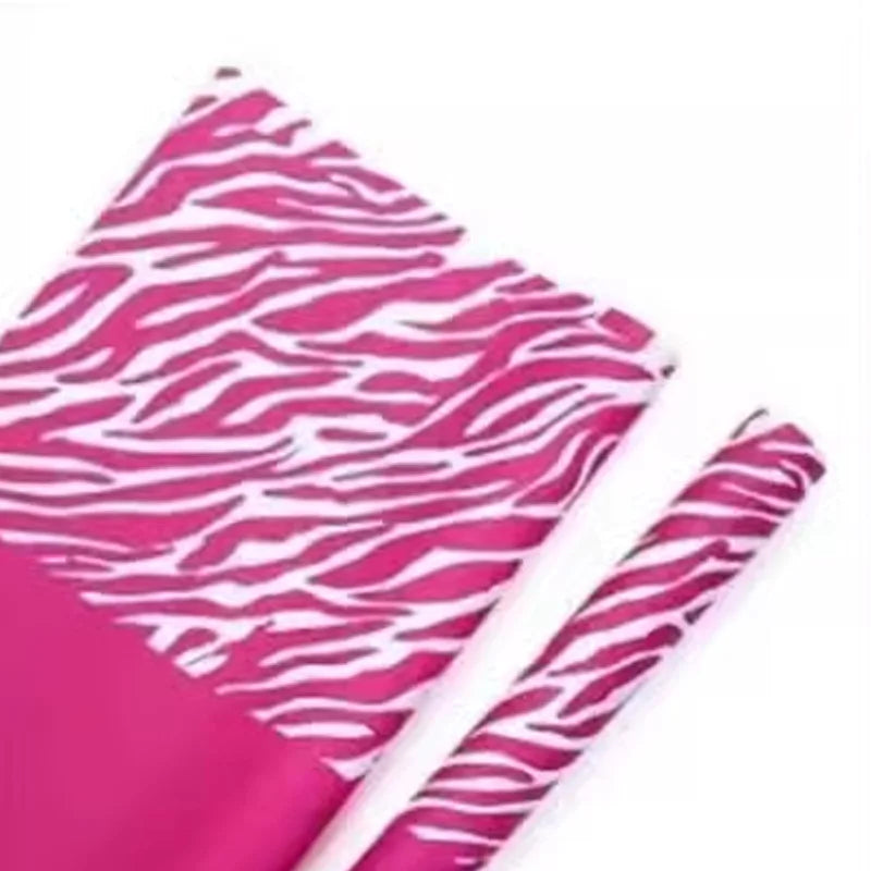 Wholesale Wrapping Gifts PVC Coated Virgin Pulp Style Flower Zebra Pattern Waterproof Floral Art Paper