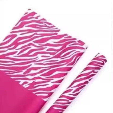 Wholesale Wrapping Gifts PVC Coated Virgin Pulp Style Flower Zebra Pattern Waterproof Floral Art Paper