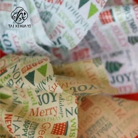 Christmas Wrapping Paper 50*70cm Recyclable Florist Bouquet Flower Wrapping Gift Paper Eco-Friendly Paper for Gifts
