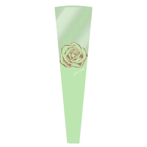 Elegant Rose Bouquet Bag for Mother's Day Valentine's Day Fresh Flower Packaging PE Coating