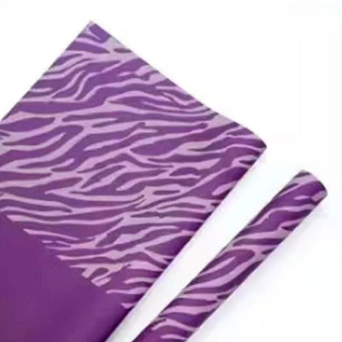 Wholesale Wrapping Gifts PVC Coated Virgin Pulp Style Flower Zebra Pattern Waterproof Floral Art Paper