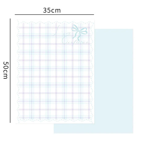 Internet Celebrity Simple Grid Packaged Coated Flowers DIY Mother's Day Bow Wrapped Bouquet