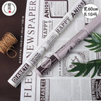 New Retro Hand-Made Coated Eco-Friendly Recyclable Water-Proof Single-Sided Flower Wrapping Paper with Kraft Paper Art