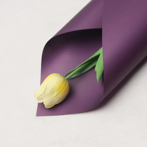Handmade Ou Ya Two-Color Floral Wrapping Paper Waterproof Flower Packaging with Coating for Bouquets
