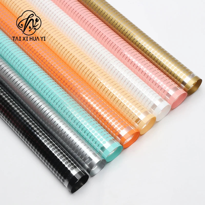 High Quality Coated Single Side Eco-friendly Water-proof Flower Packaging Paper with Love Flower Design รูปสินค้ารอง