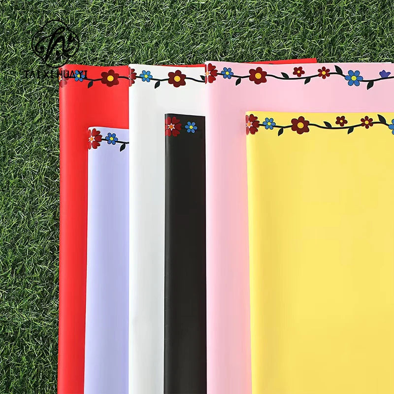Waterproof Thick Pearl Film Wrapping Paper for Bouquets Small Fresh Flowers PVC Coated Flower Shop รูปสินค้ารอง