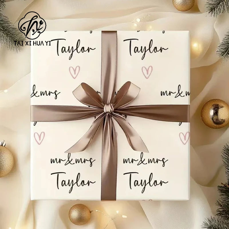 Customized White Art Paper Gift Wrapping for Shoes and Clothing Eco-friendly & Waterproof