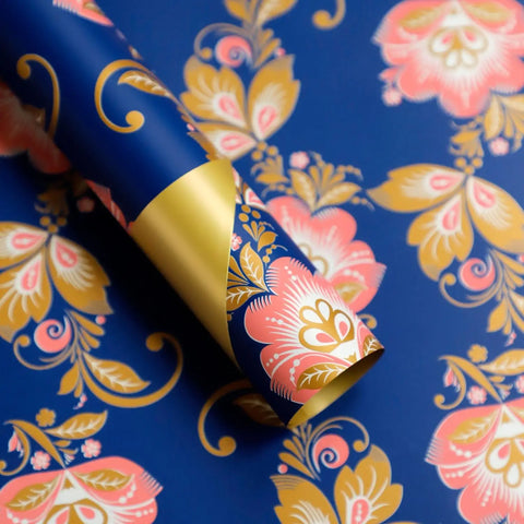 Colorful Flower Pattern Printed PE Coated Virgin Pulp Waterproof Flower Wrapping Paper for Florist Supplies