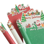 Christmas Floral and Snowman-themed Gift Wrapping Paper PE Coated 'Christmas Eve' for Apple Bouquet Wrap