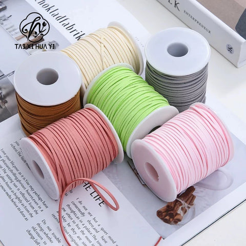 Wholesale 45-Yard Velvet 3mm Flat PVC Strap Floral Suede Binding for DIY Crafts Christmas Birthday Halloween