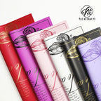 Simple Waterproof Wrapping Paper for Flowers Coated Single Side Flower Bouquet Packaging Material