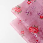 Waterproof Eco-Friendly Recyclable Korean Printed Pearlescent Film Floral Bouquet Wrapping DIY Customized pink Packing Paper