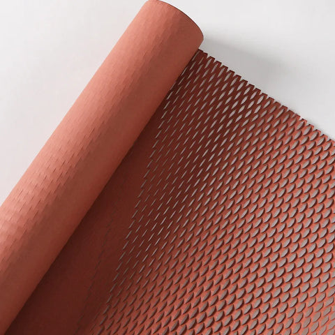 Single-Sided Coated Honeycomb Paper Packaging for Fresh Flower Bouquets Elegant Mesh Lining