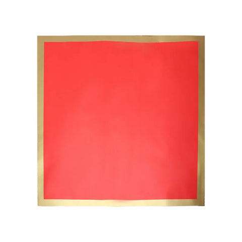 Cynthia Eurasian Paper Waterproof Flower Material Gold Color Edge Border Packaging Paper Bouquet with Coating