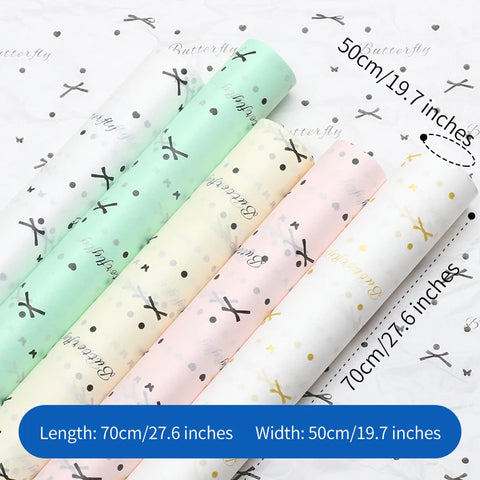Waterproof Flower Wrapping Liner Art Paper 50*70cm Bouquet Gift Packaging Personalized Paper