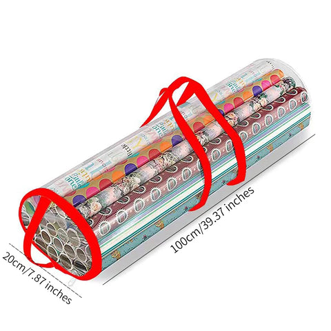 PVC Cylinder Heavy Duty Lightweight Gardening Dustproof Wrapping Paper Holder Organizer Zipper Storage Bags Customized Packing