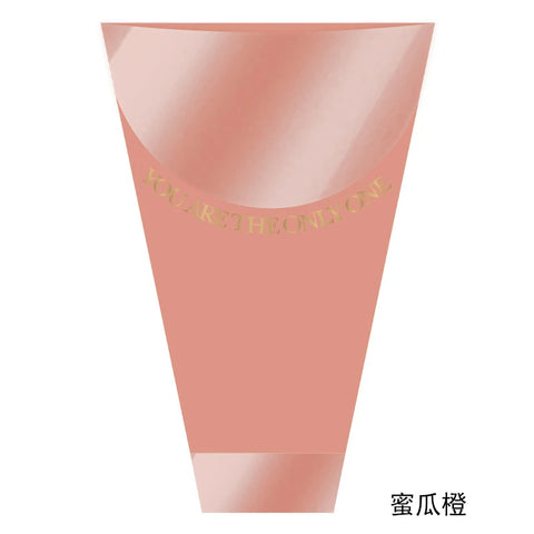 Transparent OPP Single Bouquet Bag PE Plastic Fresh Flower Packaging for Valentine's Day Roses Essential Supply for Flower Shops