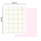 Internet Celebrity Simple Grid Packaged Coated Flowers DIY Mother's Day Bow Wrapped Bouquet