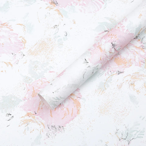 Dream Series Floral Art Paper Wrapping Oil Painting Dream Series Flower Shop Gift PE Coating Material for Flower Packaging