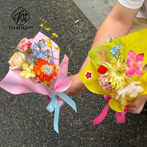Fenghua Thick Kraft Paper Single-Sided Solid Color Korean Bouquet Material for Unique Packaging Elegant Touches