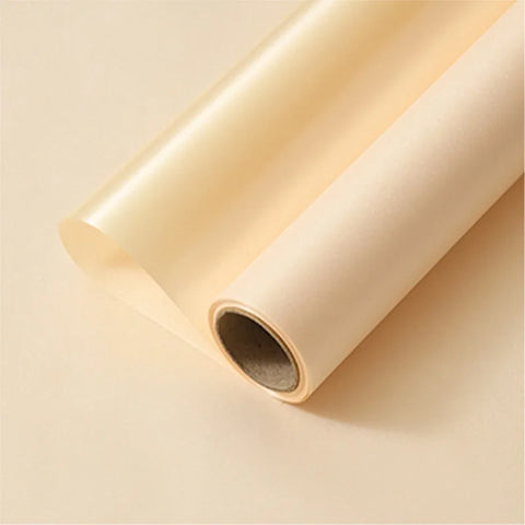 Single-Sided Coated Floral Paper Wrapped Waterproof Pearl Satin Silk Texture and Thickened Silver Glitter Film