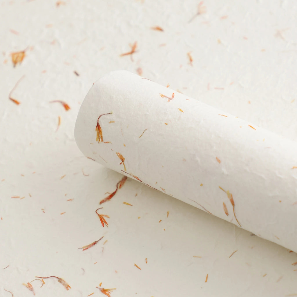 Floral Premium Sense Flower Wrapping Paper Hand Torn Dongba Paper Thickened Art Paper Bouquet Material Virgin Pulp Style PE