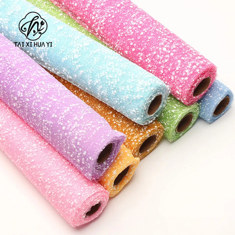 50cm*4Yards/Roll Snowflake Floral Bouquet Gift Box Wrapping Paper Art Paper Florists Supplies Materials Flower Wrapping