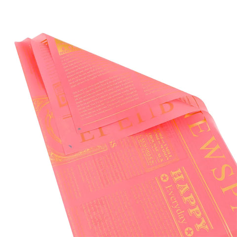 European English Newspaper Korean Bundle Paper with Single-Sided Coating Fresh Flower Packaging Material