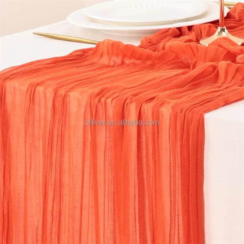 Customized Woven Polyester Non-slip Eco-friendly Durable Tablecloth Wedding Banquet Home Use Non-Iron
