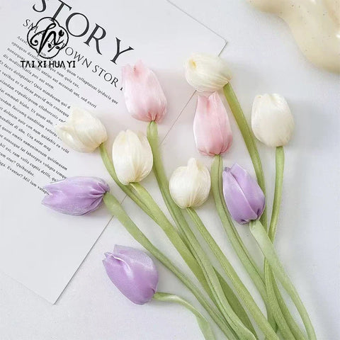 Tulip Flower Jewellery Accessories for Mother's Day for Curtain Cake Flower Shop Decor Handmade DIY Ornaments Great Gift Idea