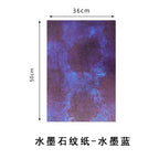 Essentials for Flower Shop Elegant Floral 50*35cm Tie-dye Art Paper Coated Bouquet Gift Wrapping Paper