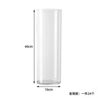 High-Grade Transparent Acrylic Cylindrical Vase Art Deco Design Tabletop for Wedding Flower Arrangements Anti-Fall Plastic