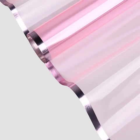 Gold Fluorescent Jelly Film Flower Bouquet Packaging Paper Waterproof with Single Side Coating
