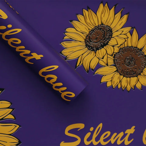 Waterproof Coated Sunflower Art Packaging Paper Flower Wrapping Paper for Flowers for Flowers and Other Items