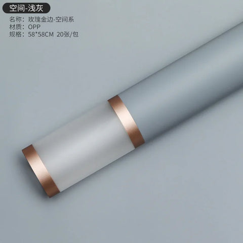 Double Gold Edge Jelly Film for Valentine's Day Flower Wrapping Craft Sticker Bouquet Wrapping Paper Wholesale