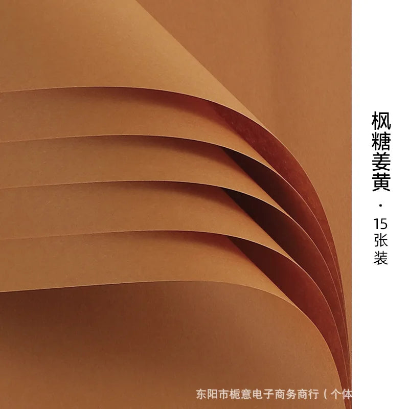 Fenghua Thick Kraft Paper Single-Sided Solid Color Korean Bouquet Material for Unique Packaging Elegant Touches
