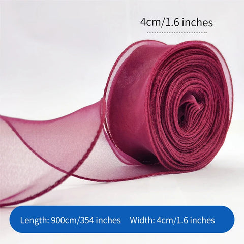 Fishtail Luxury Satin Silk Ribbon Fresh Flower DIY Material Wavy Edge Bow Ribbon Cake Edge Christmas