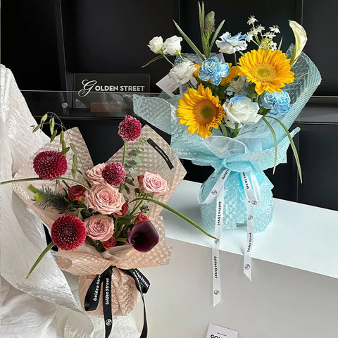Wholesale DIY Single-Sided Coating Waterproof Flower Paper for Bouquet Packaging and Valentine's Rose Gifts