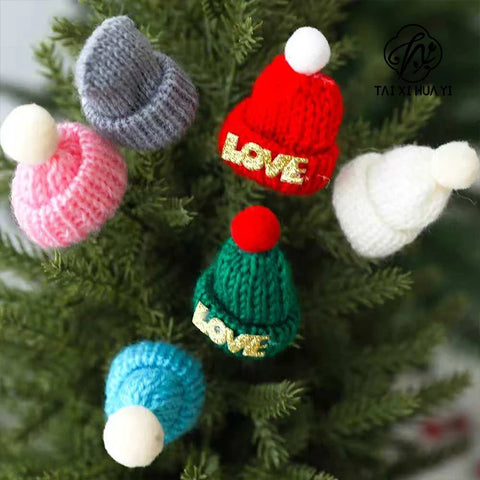 Red Fruit Branches Golden Fortune Handicraft Fashion Christmas Decoration Cashmere Yarn Flower Pot Hanging Accessories