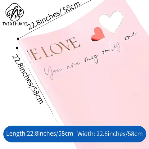 Valentine's Day Coated Flower Bouquet Packaging Paper Single Side for Paper Flower Shop Materials