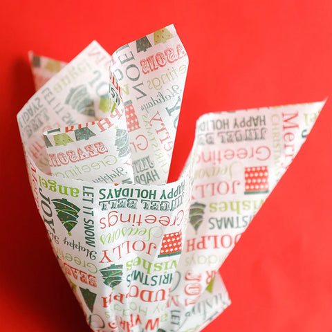 Christmas Wrapping Paper 50*70cm Recyclable Florist Bouquet Flower Wrapping Gift Paper Eco-Friendly Paper for Gifts