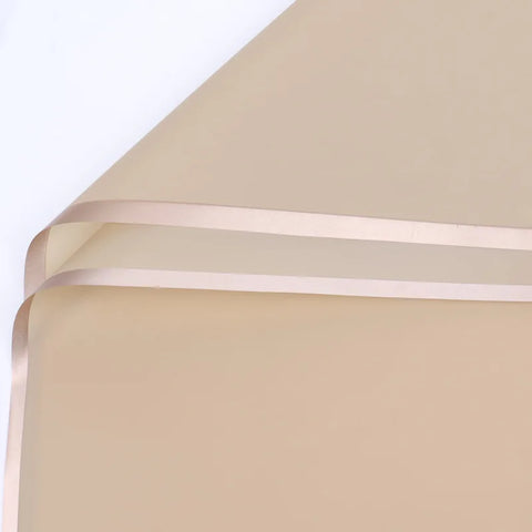 Wholesale Waterproof Flower Wrapping Paper with Golden Edge Bouquets Single Side Coated Florist Packaging