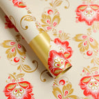 Colorful Flower Pattern Printed PE Coated Virgin Pulp Waterproof Flower Wrapping Paper for Florist Supplies