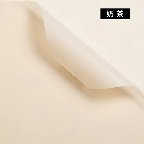 Korean Thick Waterproof Matte Floral Bouquet Wrapping Paper Double Side PVC Coating for Flower and Gift Packaging