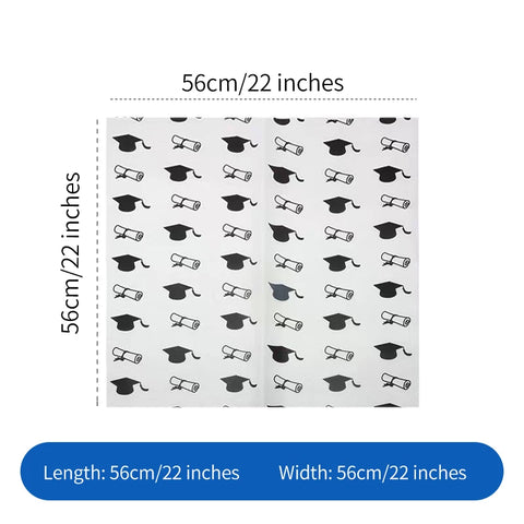 Waterproof Bow Book Roll Flower Wrapping Paper for Graduation Season Coated Material