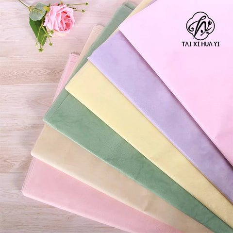 Korean Style Single-Sided Coated Cotton Paper Milk Cotton Flower Packaging with Extracted Design