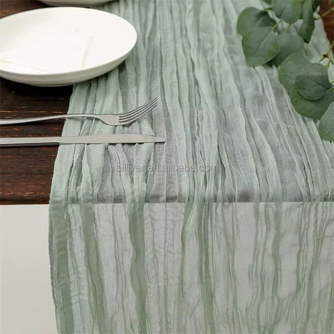 Customized Woven Polyester Non-slip Eco-friendly Durable Tablecloth Wedding Banquet Home Use Non-Iron