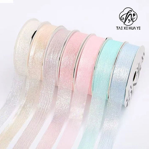 Handmade Luxury Satin Flower Bouquet Ribbon Bow Wave Winding for Valentine's Day Wedding Christmas Biodegradable Modern Design