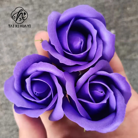 Three-Layer DIY Christmas Valentine's Day Soap Flower Bouquet Rose Simulation Artificial Flowers for Decorative Gift Packaging