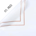 Golden Border Jelly Film Single-sided Coated Semi-transparent Matte Waterproof Flower Packaging Paper